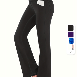Pantalon évasé grande taille taille haute