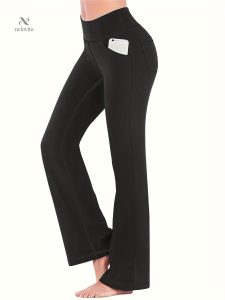 Pantalon évasé en tissu léger pour le sport