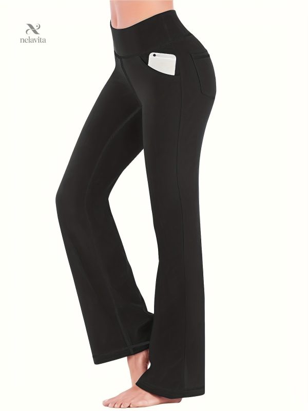 Pantalon évasé en tissu léger pour le sport