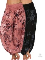 Pantalon Grande Taille à Motif Fleuri