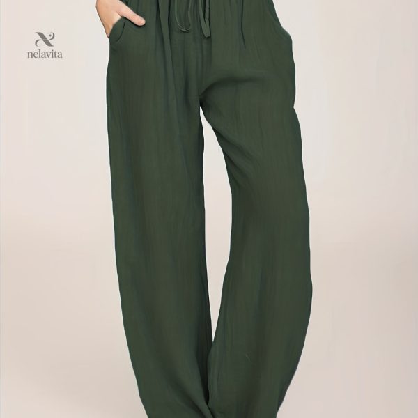 Pantalon Décontracté avec Taille Confort