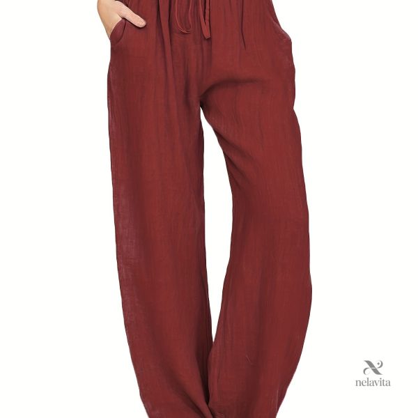 Pantalon Large en Look Décontracté