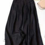 Pantalon Court en Lin pour Ambiance Rétro