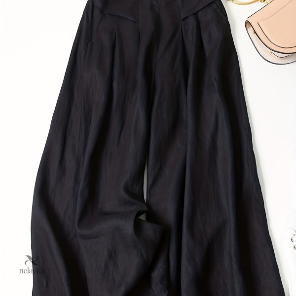 Pantalon Court en Lin pour Ambiance Rétro