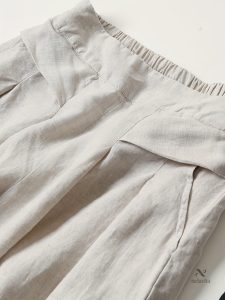 Pantalon Rétro Femme en Lin