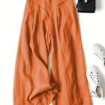 Pantalon Lin Femme Taille Large