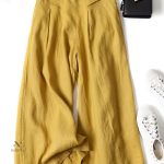 Pantalon Femme Lin Éléguant