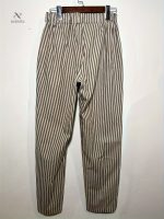 Pantalon large à rayures, parfait pour un style chic