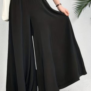 Pantalon Large Femme Grande Taille – Style Décontracté
