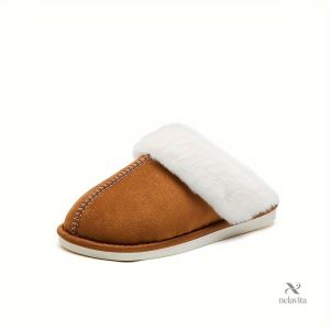Pantoufles Antidérapantes En Peluche D'intérieur