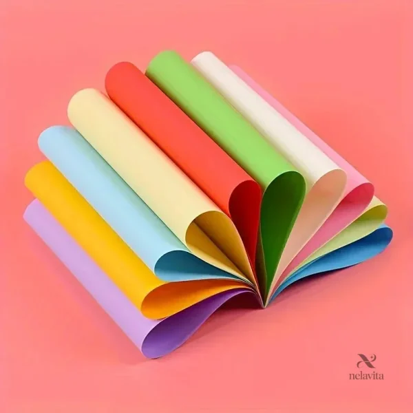 Lot de 50 Feuilles d'Origami Multicolores