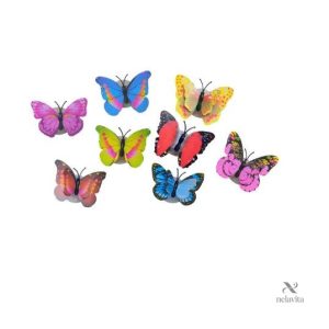 Papillons Fluorescents Multicolores – Déco Murale Lumineuse pour Fêtes, Anniversaires et Mariages