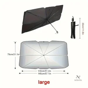 Pare-soleil parapluie pliable pour voiture, protection UV