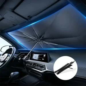 Protection de pare-brise voiture, étui de rangement inclus