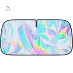 Protection pare-brise été avec design holographique