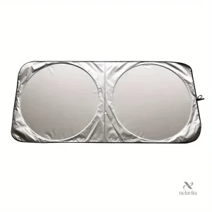 Pare-soleil voiture pliable argenté pour protection thermique