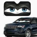 Pare-soleil voiture yeux bleus – Protection pare-brise anti-chaleur