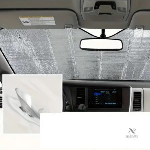 Protection pare-brise fun avec design yeux bleus