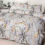 Parure de lit tendance avec effet marbre
