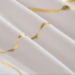 Draps effet marbre avec finition dorée