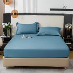 Parure de lit unie pour décoration minimaliste