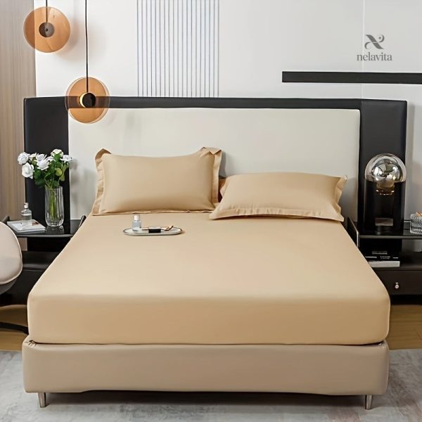Set de lit moderne en couleur unie