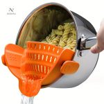 Passoire clip pour casseroles, gain de place