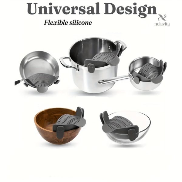 Passoire versatile pour différents types de casseroles