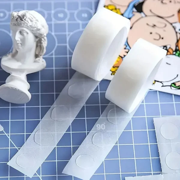pastilles-adhesives-transparentes-en-rouleau-double-face-md9xi8-1 Pastilles adhésives transparentes double face en rouleau