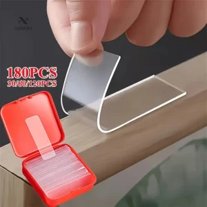Adhésifs transparents réutilisables pour diverses surfaces