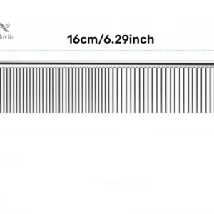 Peigne Métallique Double Dents pour Chiens et Chats – Antistatique, Démêlant et Précis