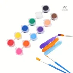 Pinceaux Inclus dans le Kit de Peinture Acrylique
