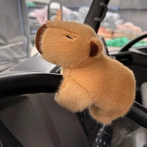 Peluche capybara marron douce et câline