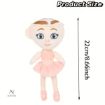 Peluche ballerine rose douce et câline pour enfants