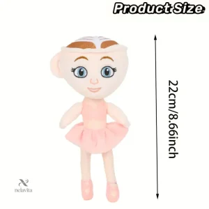 Peluche ballerine rose douce et câline pour enfants