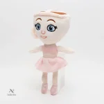Peluche tendre ballerine rose pour câlins apaisants