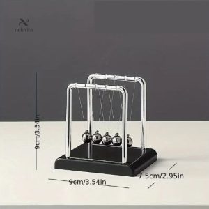 Pendule de Newton en Métal – Accessoire de Bureau Élégant pour Décoration et Expériences Physiques
