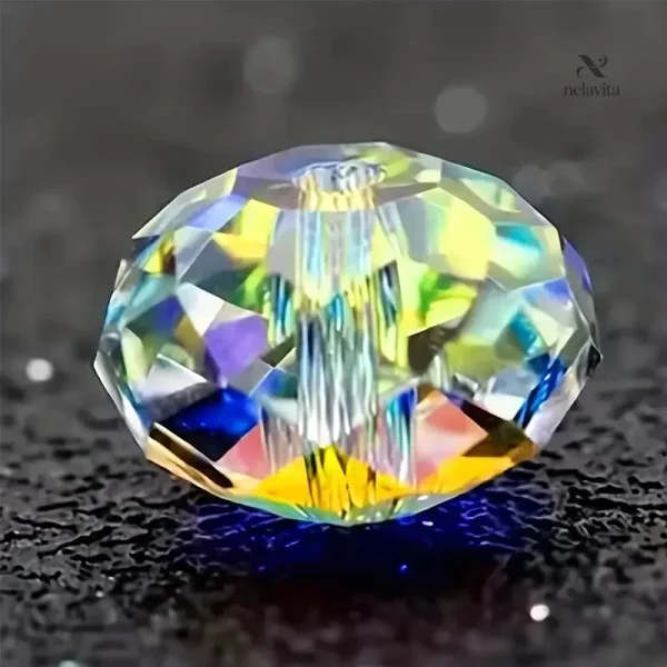 Perles multicolores facettées idéales pour fabrication de bijoux