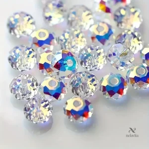 Perles scintillantes en cristal pour projets de perlage créatif