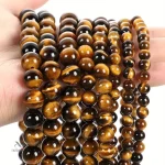 Perles en pierre Oeil de Tigre pour accessoires