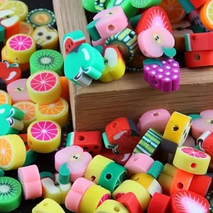 Perles colorées pour créations de bijoux DIY