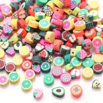 Perles en forme de fruits pour bracelets et colliers