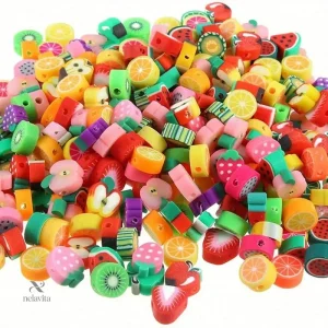 Perles fantaisie colorées pour bracelets et colliers
