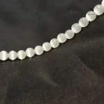 Perles rondes en pierre de lune blanche pour bijoux DIY