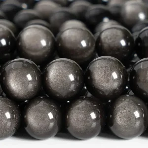 Perles rondes en pierres précieuses naturelles – Pierres en vrac multicolores pour création de bijoux et lithothérapie