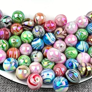 Perles acryliques brillantes pour créations de bijoux fantaisie