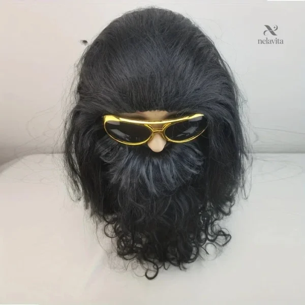Déguisement viking avec perruque et accessoires de style