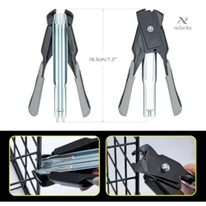 Outil de fixation avec agrafes métalliques pour grillages