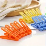 Pinces à linge en plastique colorées et antidérapantes, lot de 12