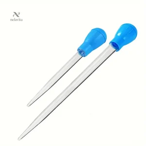 Pipette de Nettoyage Longue avec Poire – Compte-Gouttes Réutilisable pour Assainissement et Laboratoire